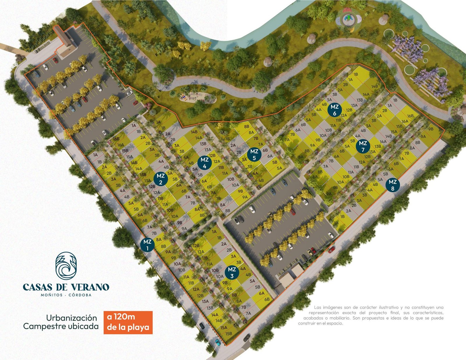 Plano comercial de Casas de Verano